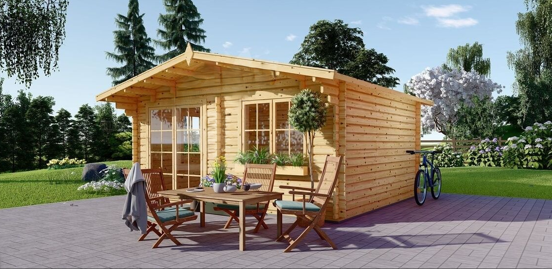 CASETTA IN LEGNO MOD. ATLANTA 12 mq - immagine 3