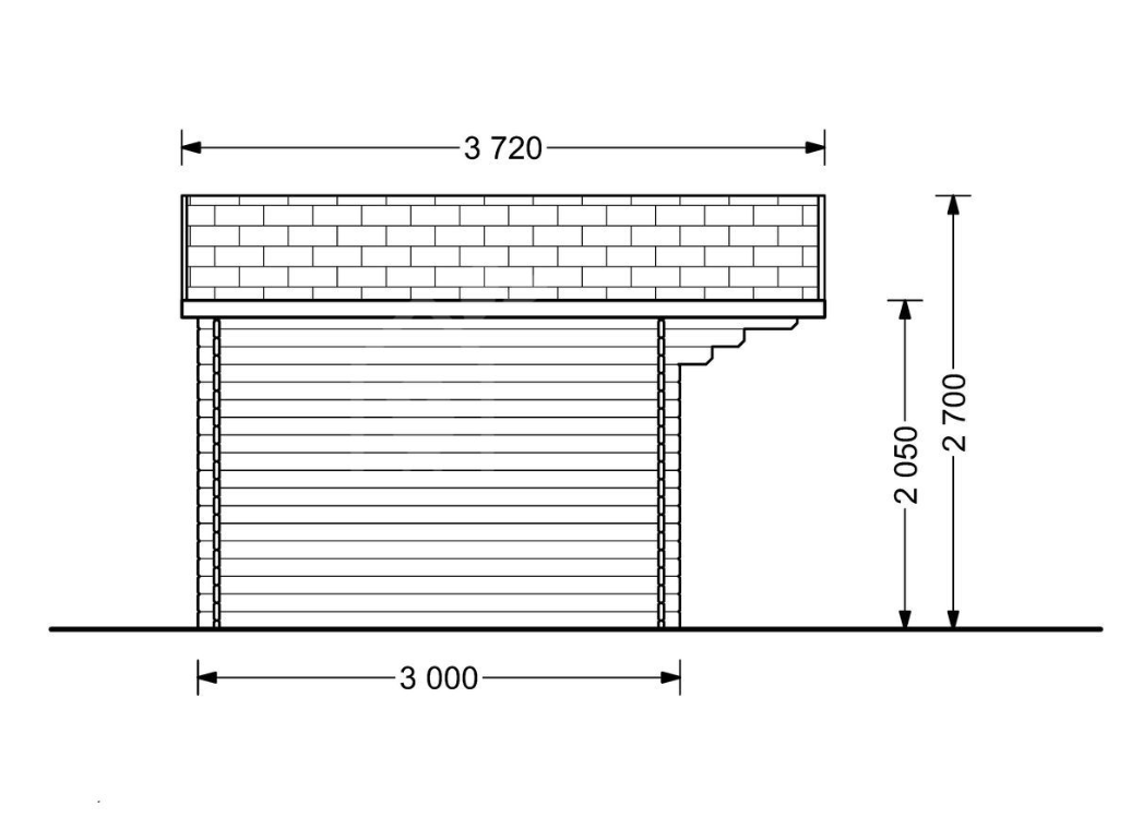 CASETTA IN LEGNO MOD. ATLANTA 12 mq - immagine 6