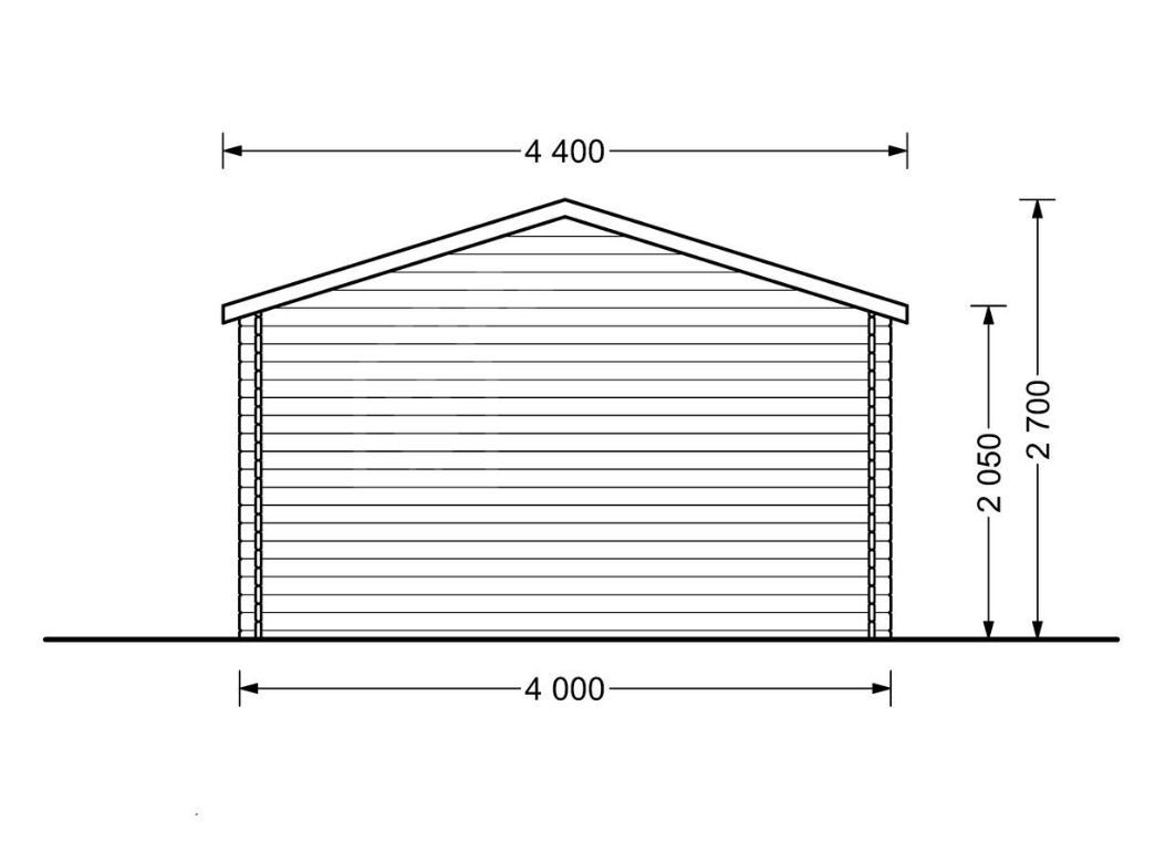CASETTA IN LEGNO MOD. ATLANTA 12 mq - immagine 7