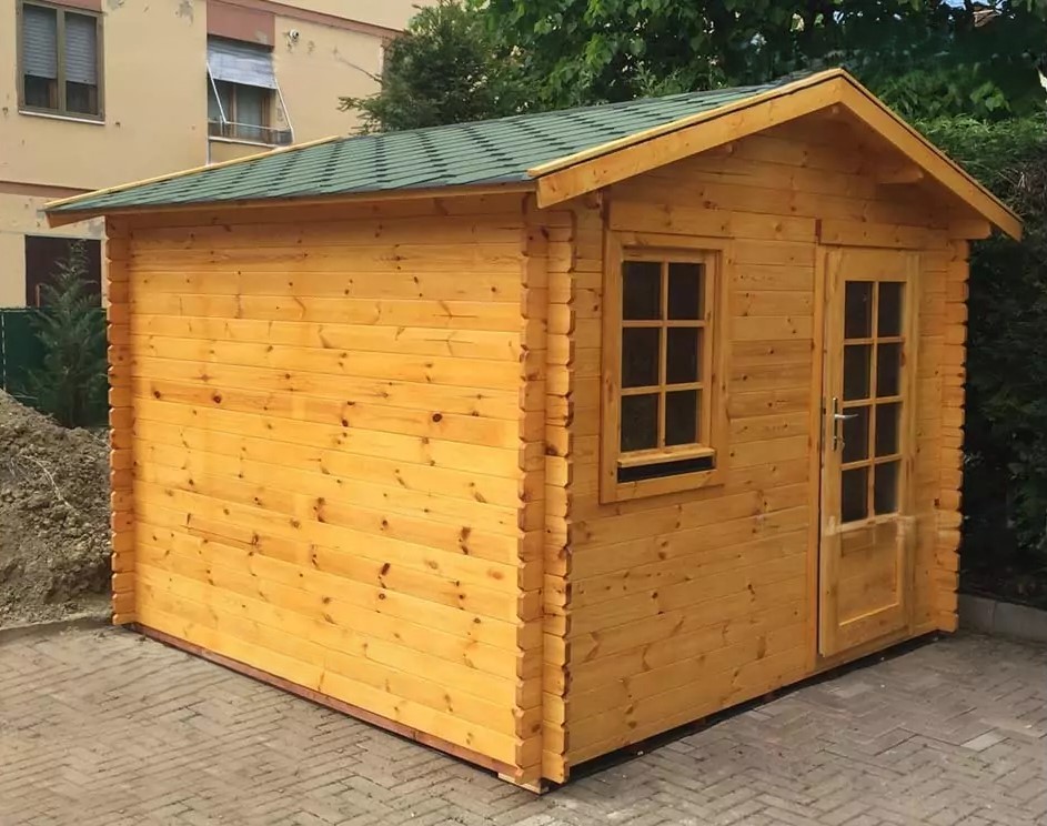 CASETTA IN LEGNO MOD. COMO 9 MQ - immagine 4