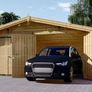 GARAGE IN LEGNO DOPPIO MOD. GEORGIA 36 MQ