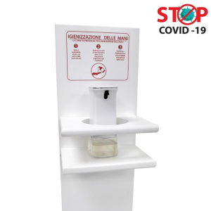 COLONNINA DA TERRA CON DISPENSER