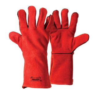 GUANTO DA SALDATORE ROSSO IN CROSTA BOVINA - TECHNOSAFE