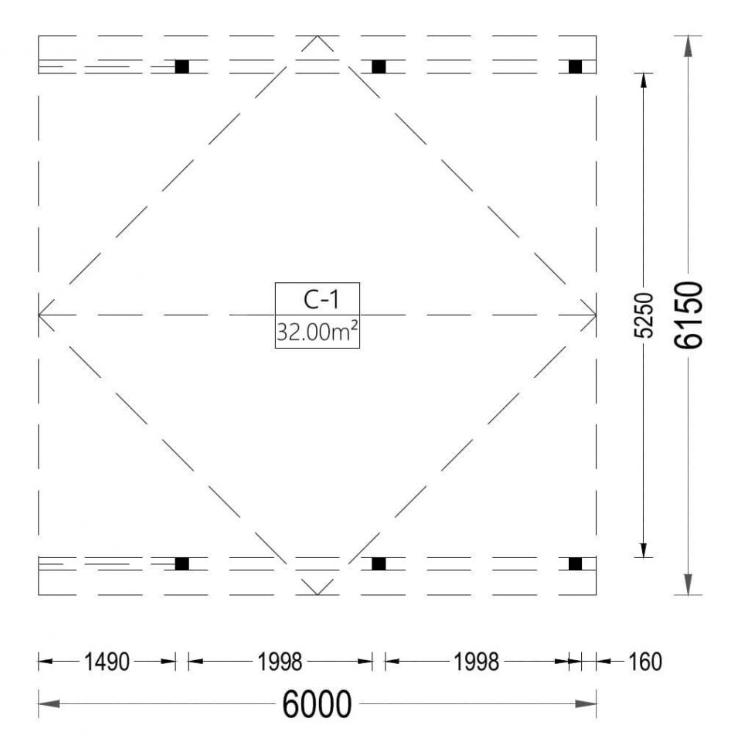 TETTOIA IN LEGNO DOPPIA MOD. SANDY 36 MQ - immagine 4