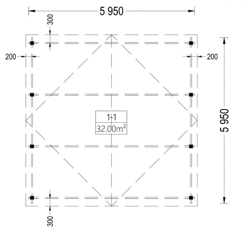 TETTOIA IN LEGNO DOPPIA MOD. BALI 36 MQ - immagine 4