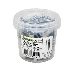 TASSELLI MULTIUSO A 4 SETTORI CON VITI ZINCATE TSP A CROCE - SMP1433