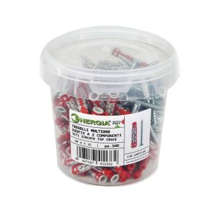 TASSELLI MULTIUSO DUOFIX A DUE COMPONENTI VITI ZINCATE TSP CROCE - SMP1136