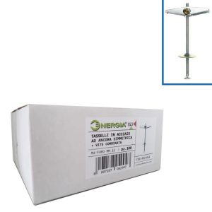 TASSELLI IN ACCIAIO AD ANCORA SIMMETRICA + VITE COMBINATA - ASLV414