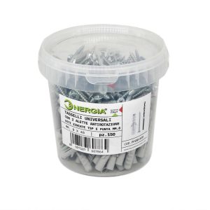 TASSELLI UNIVERSALI CON 2 ALETTE ANTIROTAZIONE E VITI ZINCATE TSP PUNTA MM.8 - PFEBV408