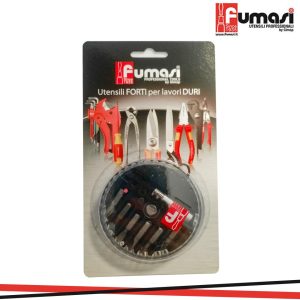 ASSORTIMENTO 6 INSERTI+1 ATTACCO MAGNETICO 1/4" - FUMASI 263001