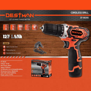 TRAPANO AVVITATORE A BATTERIA 12V - DESTMAN DT-8820S