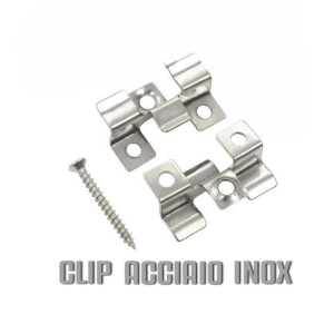 CLIP Inox con vite